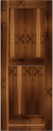 Flat  Panel   Adams  Walnut  Doors